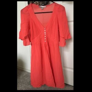 Love 21 Retro Butterfly Sleeve Dress